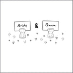 Bride & Groom Wedding Card