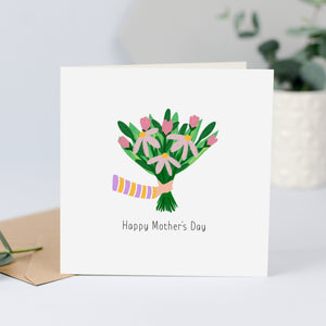 Mother's Day card with flowers