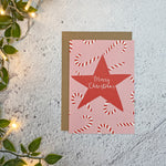 Candy Cane Christmas Card