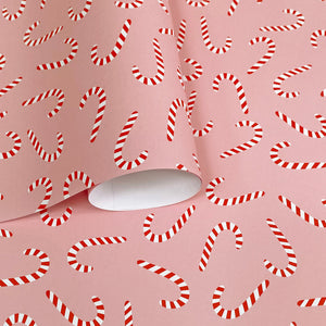 Candy cane wrapping paper roll