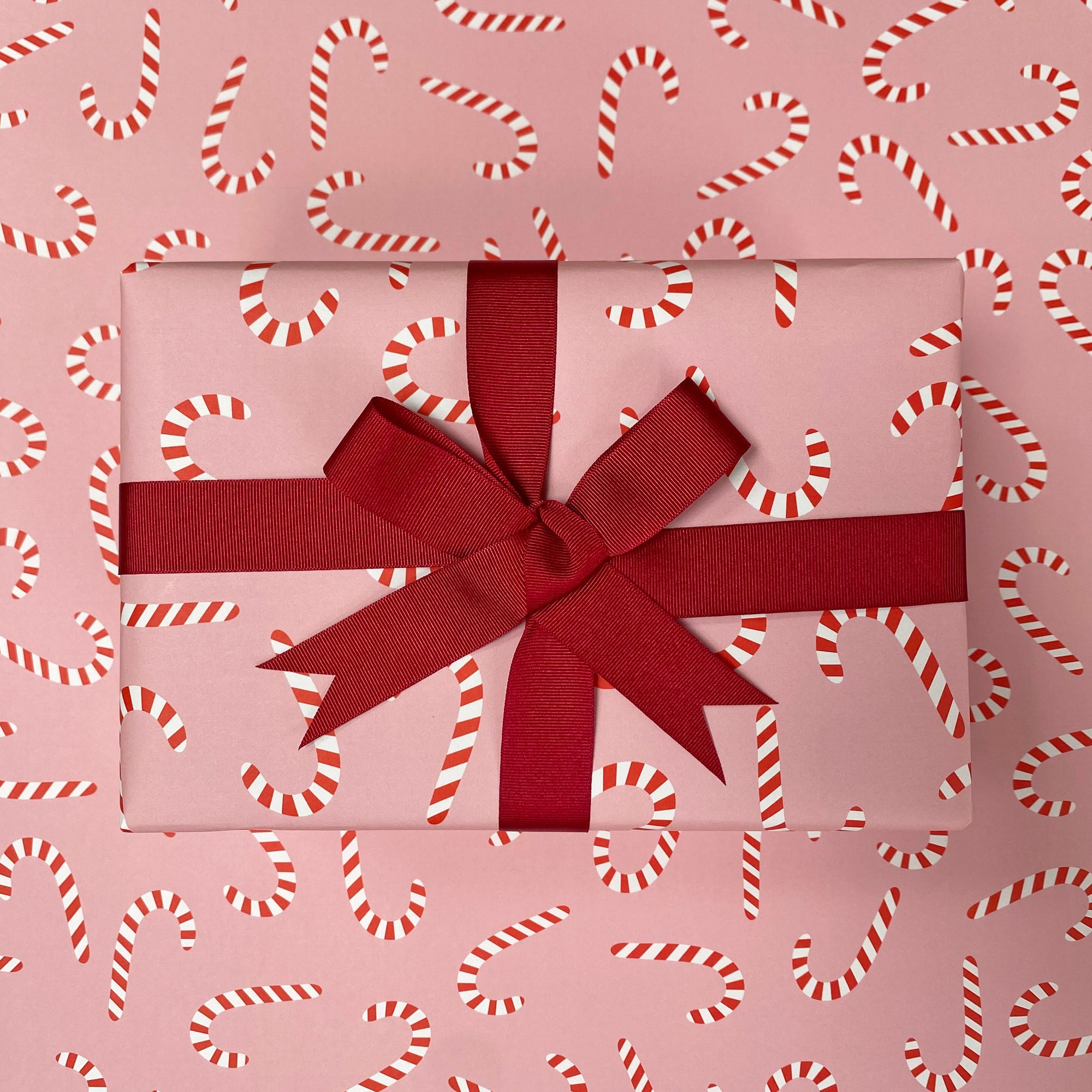 Candy Cane design christmas wrapping paper