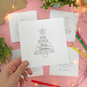 Christmas Tree - colour in card