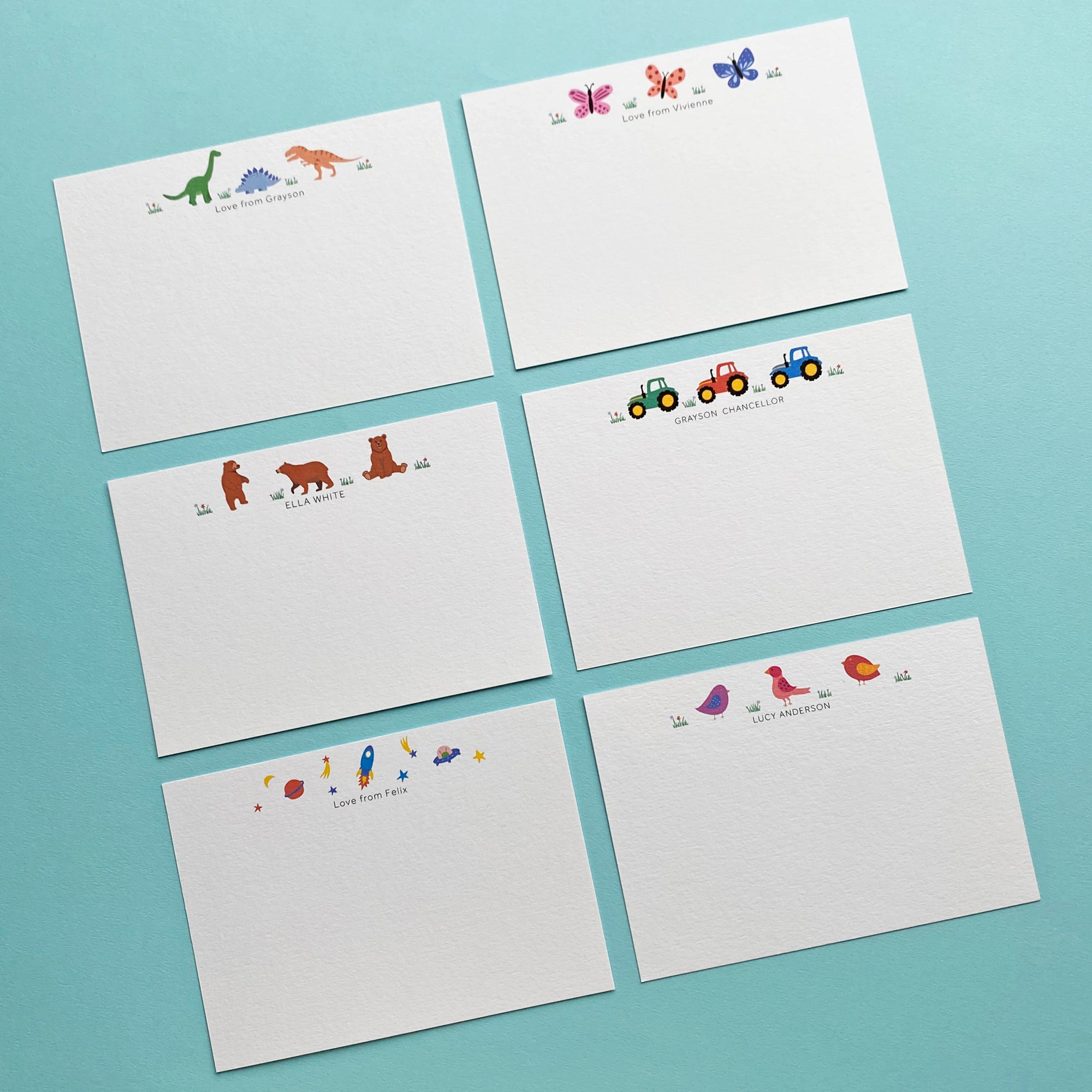 Personalised Tractor Notelets / Correspondence cards – Lizzie Chancellor