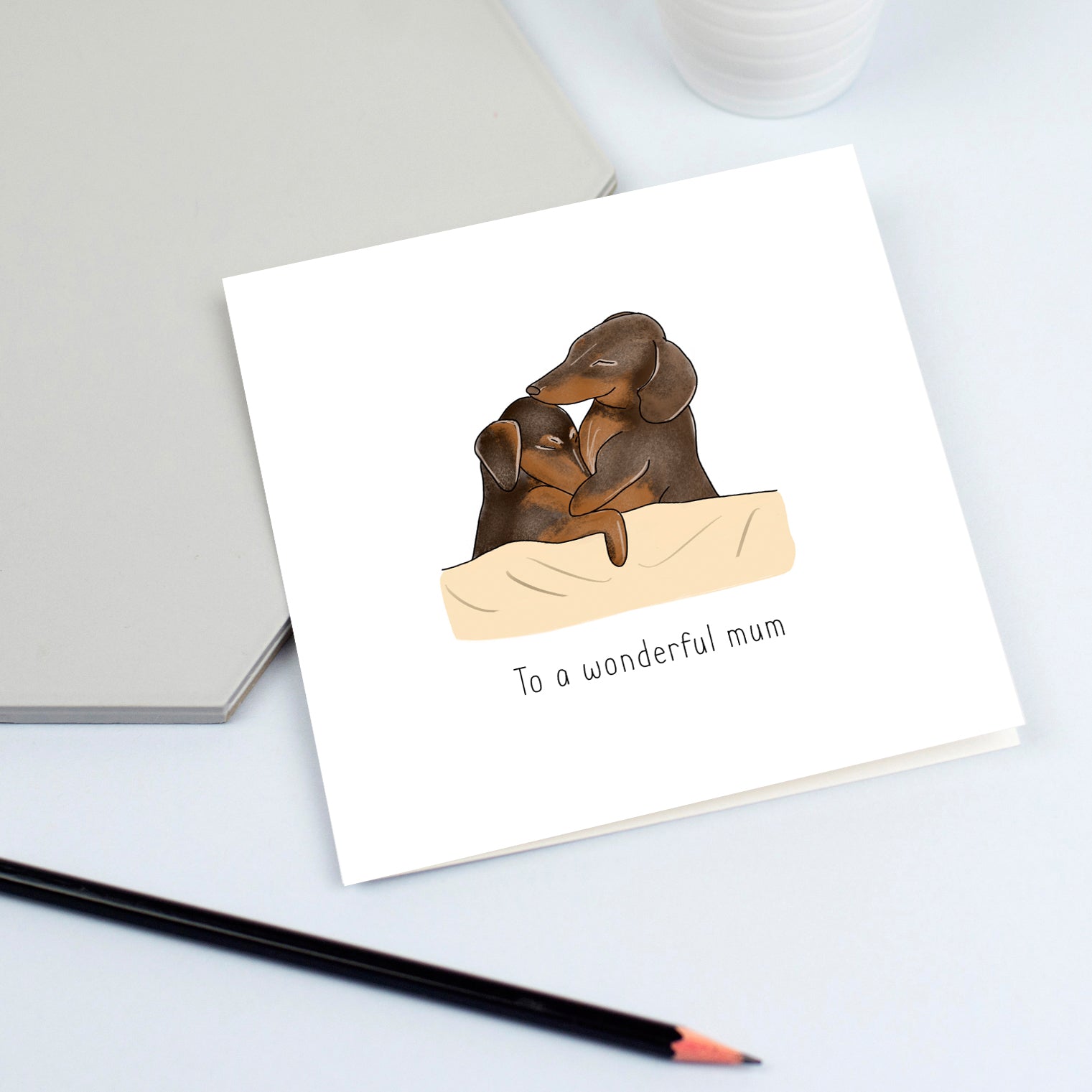 dog Mother's Day card