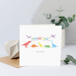 Personalised Thank You Cards - Dinosaur