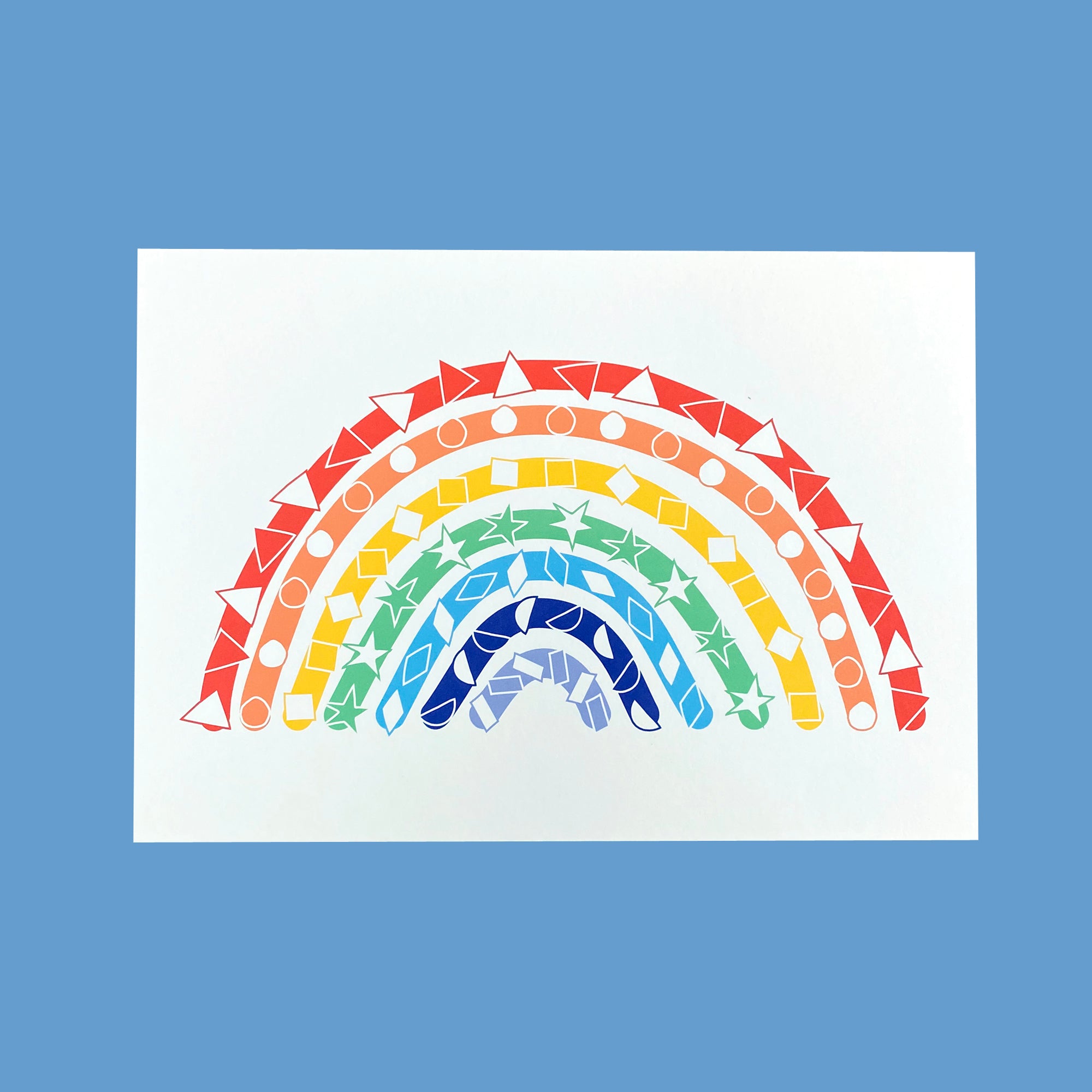 Second/Sample Rainbow Print A4