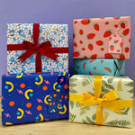 bright and colourful gift wrap