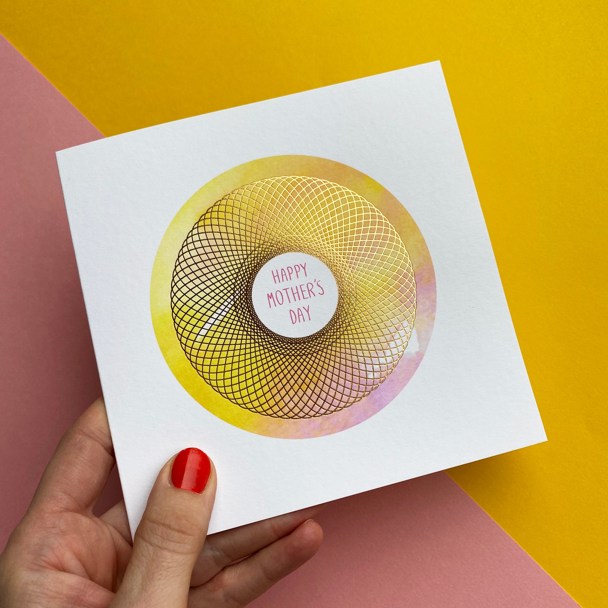Happy Mother's Day Spirograph Card