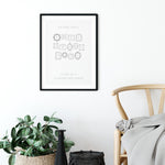 Home Sweet Home personalised family print (Unframed)