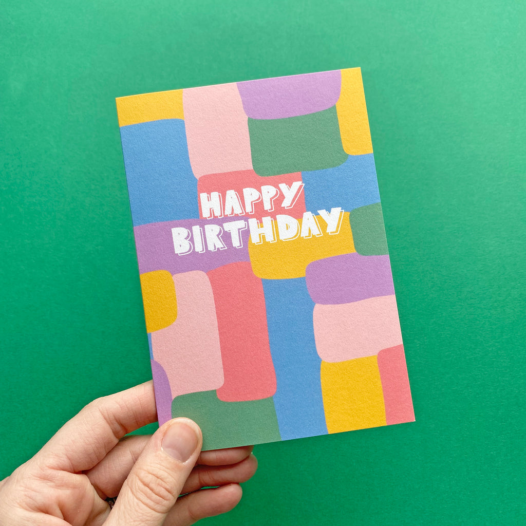 Happy Birthday Abstract Card