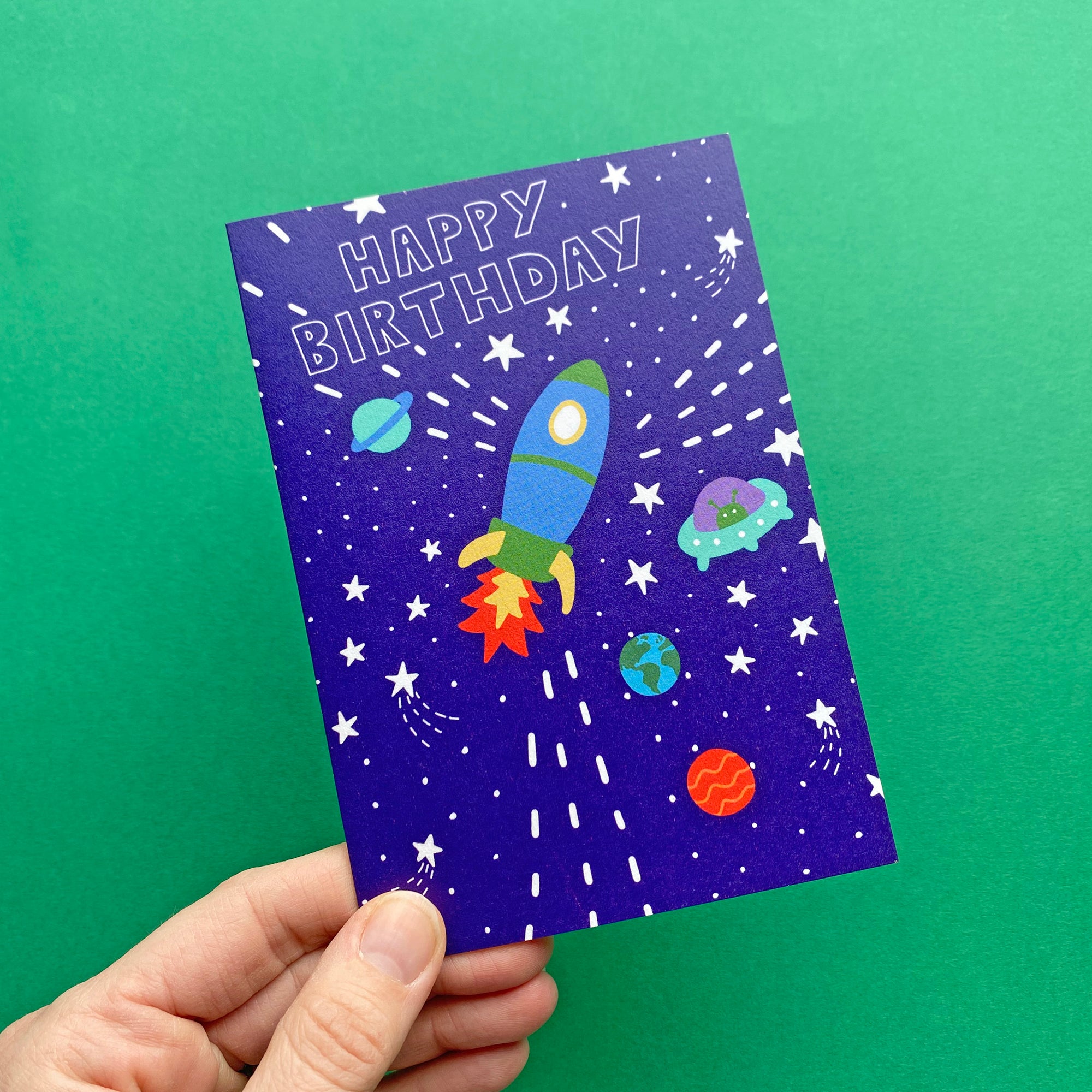 Space Birthday Card