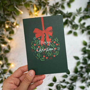 Leaves and Berries Christmas Card