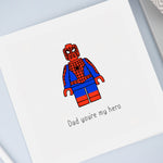 Lego Spiderman fathers day Card 