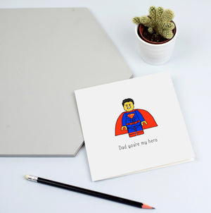 Lego Superman Card for Dad
