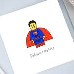 Lego Superman Father's Day Card