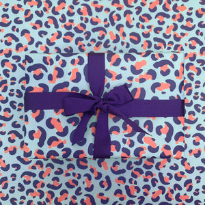 leopard print gift wrap