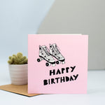 roller skates birthday card