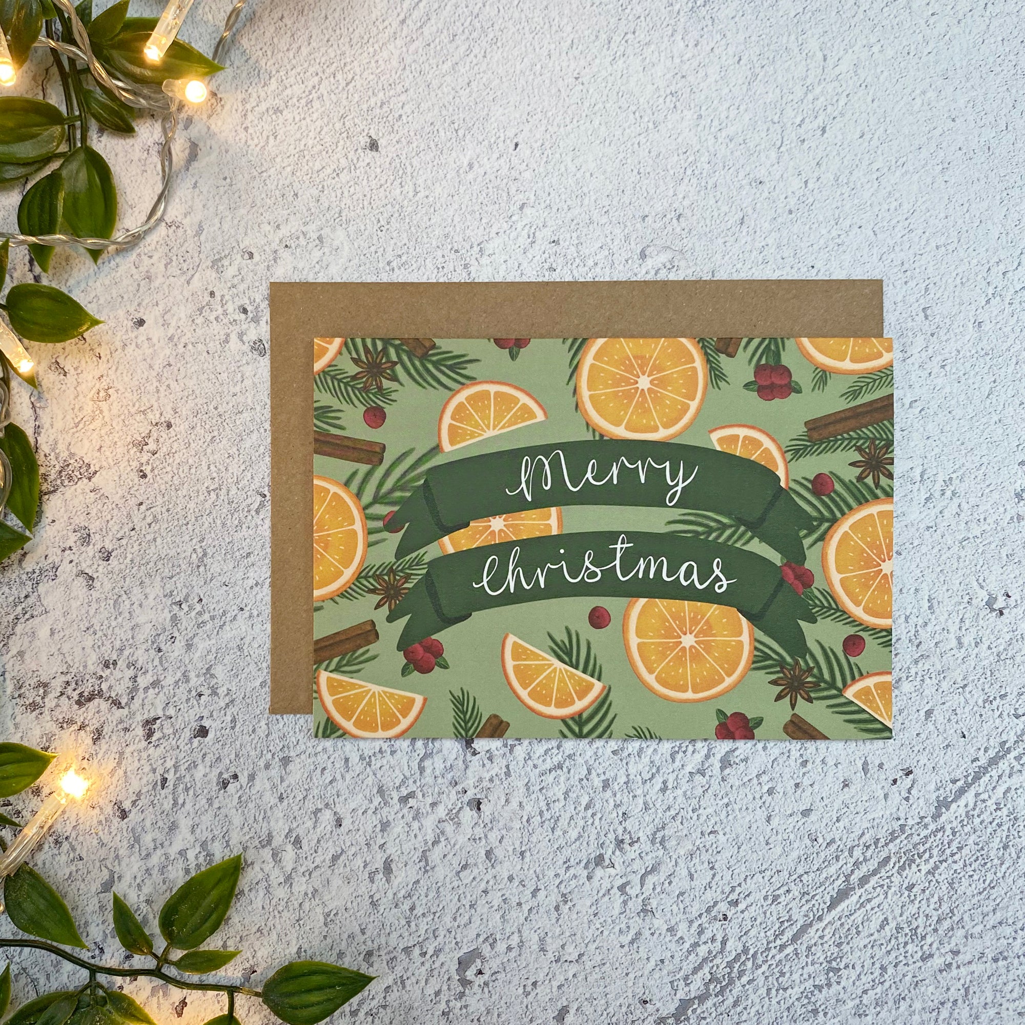 Oranges & Cinnamon Christmas Card