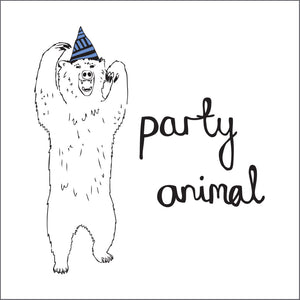 Party Animal Bear Card