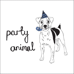 Party Animal Dog Card