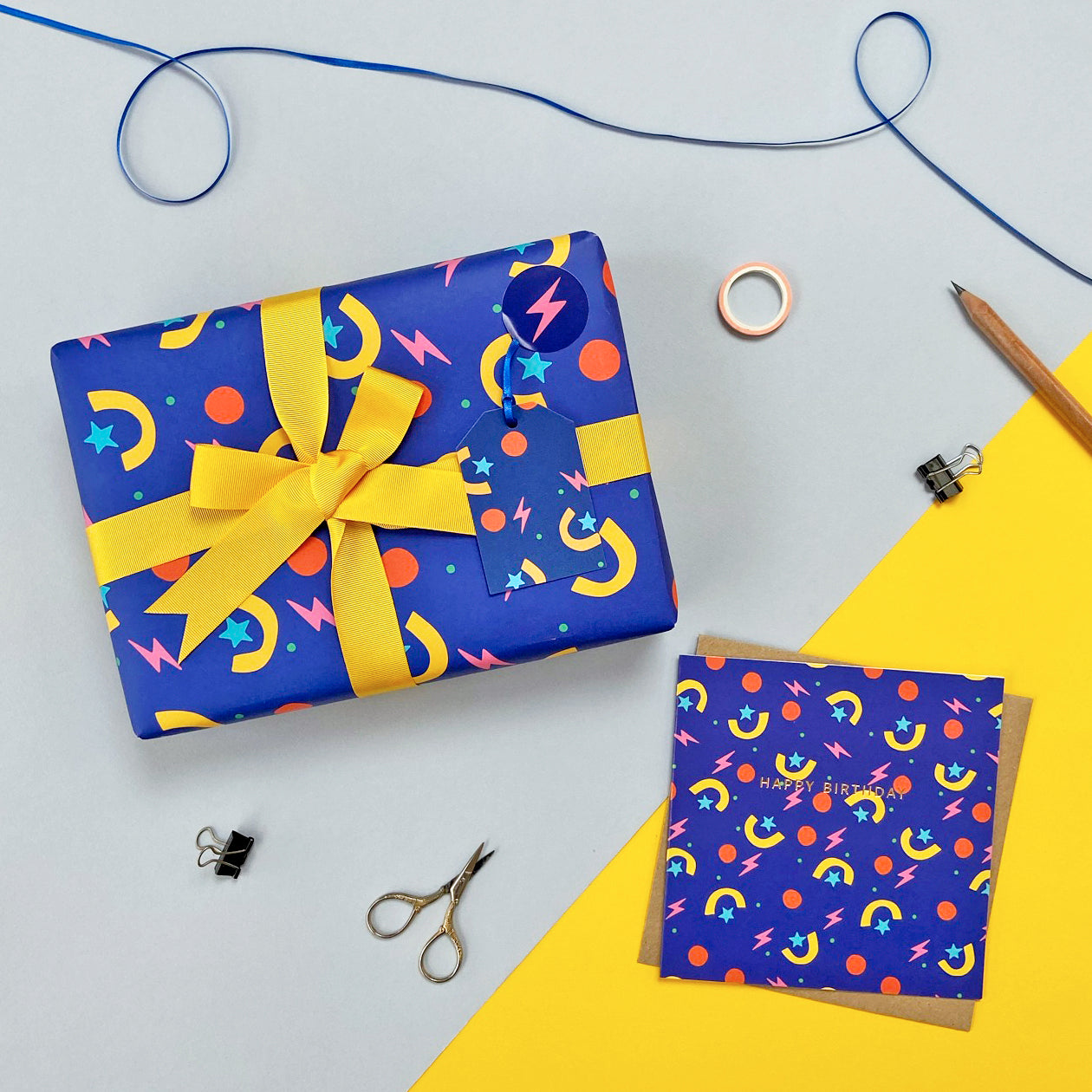 Party Shapes Wrapping Paper