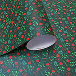 poinsettia wrapping paper
