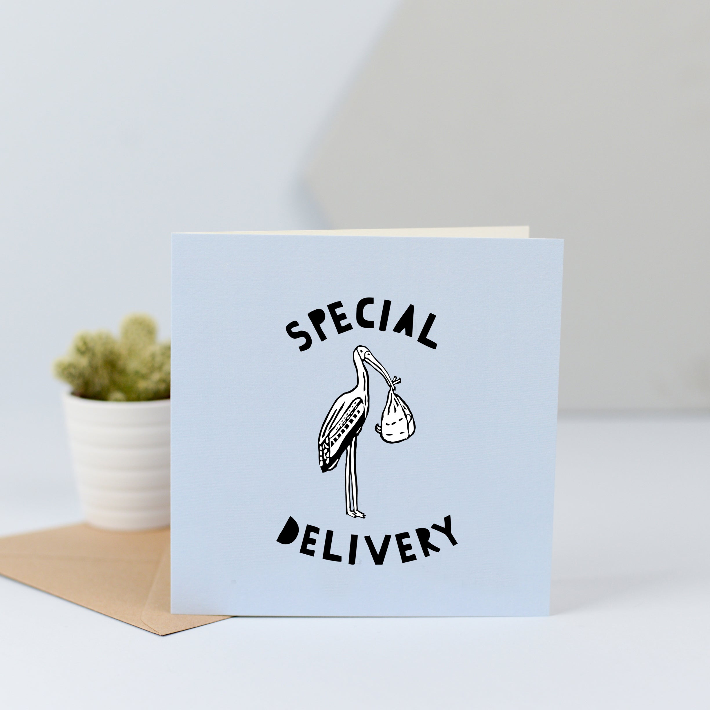Special Delivery New Baby Card - Blue