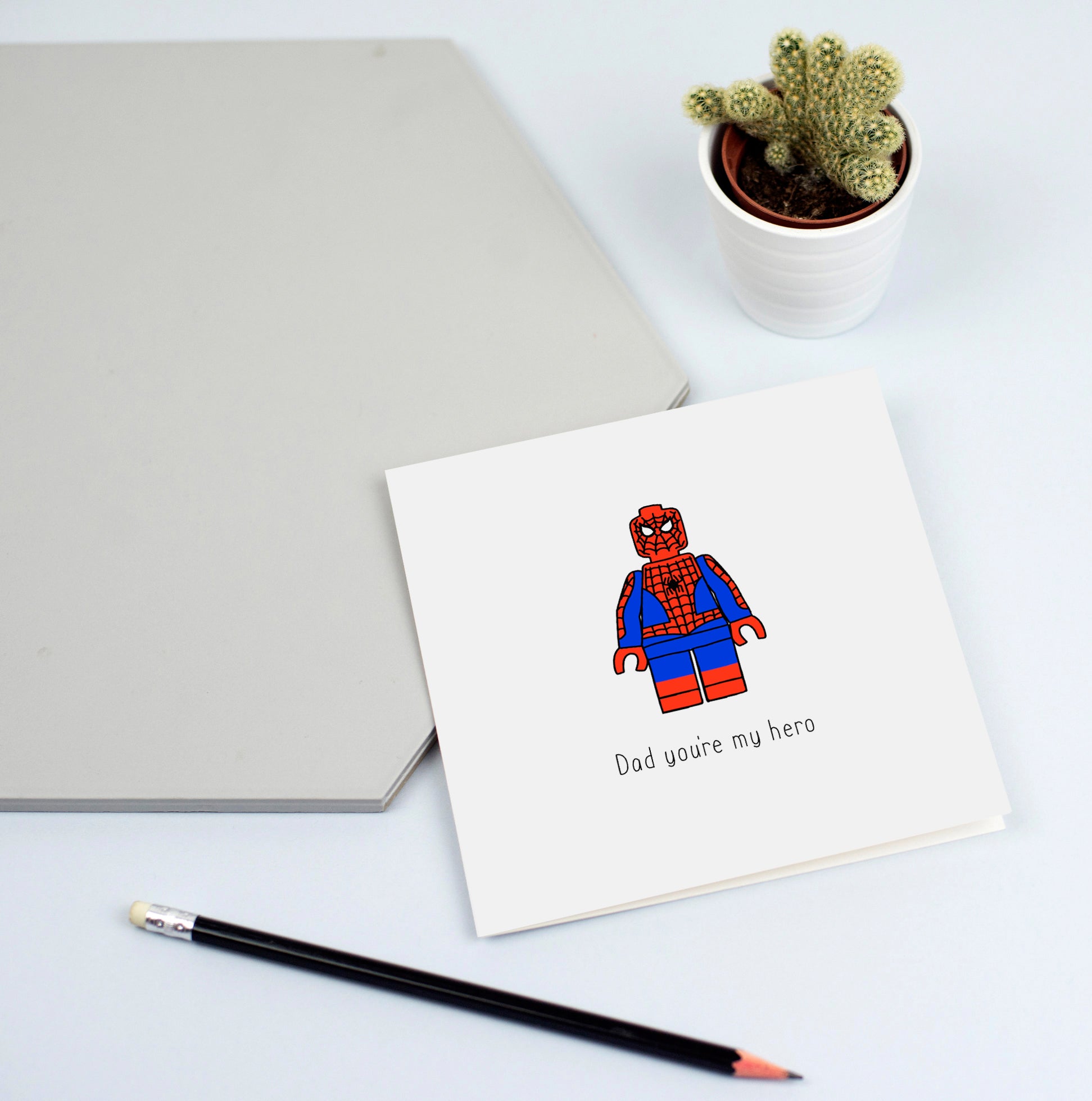 Lego Spiderman Card for Dad