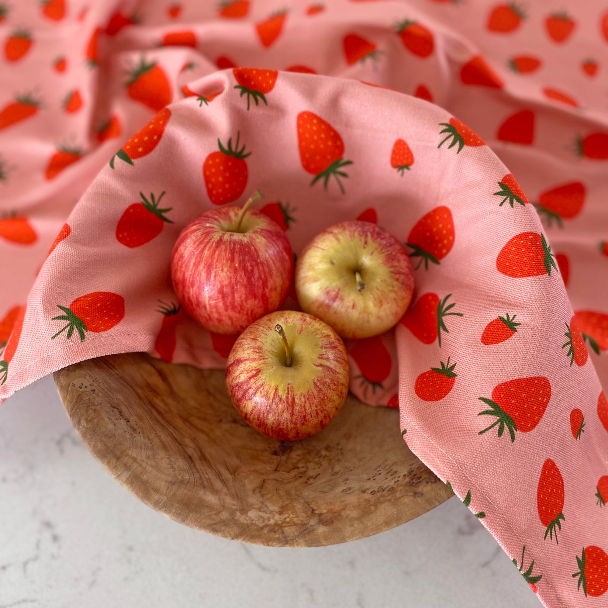 strawberry tea towel