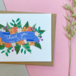 Personalised Thank You Notelets - Flowers