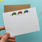 Personalised Tractor Notelets / Correspondence cards