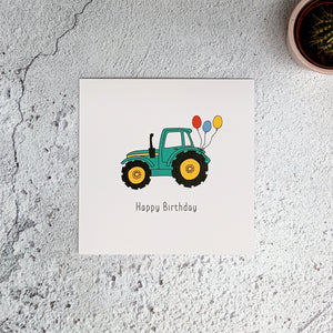 tractor birthday card