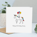 unicorn card for toddler