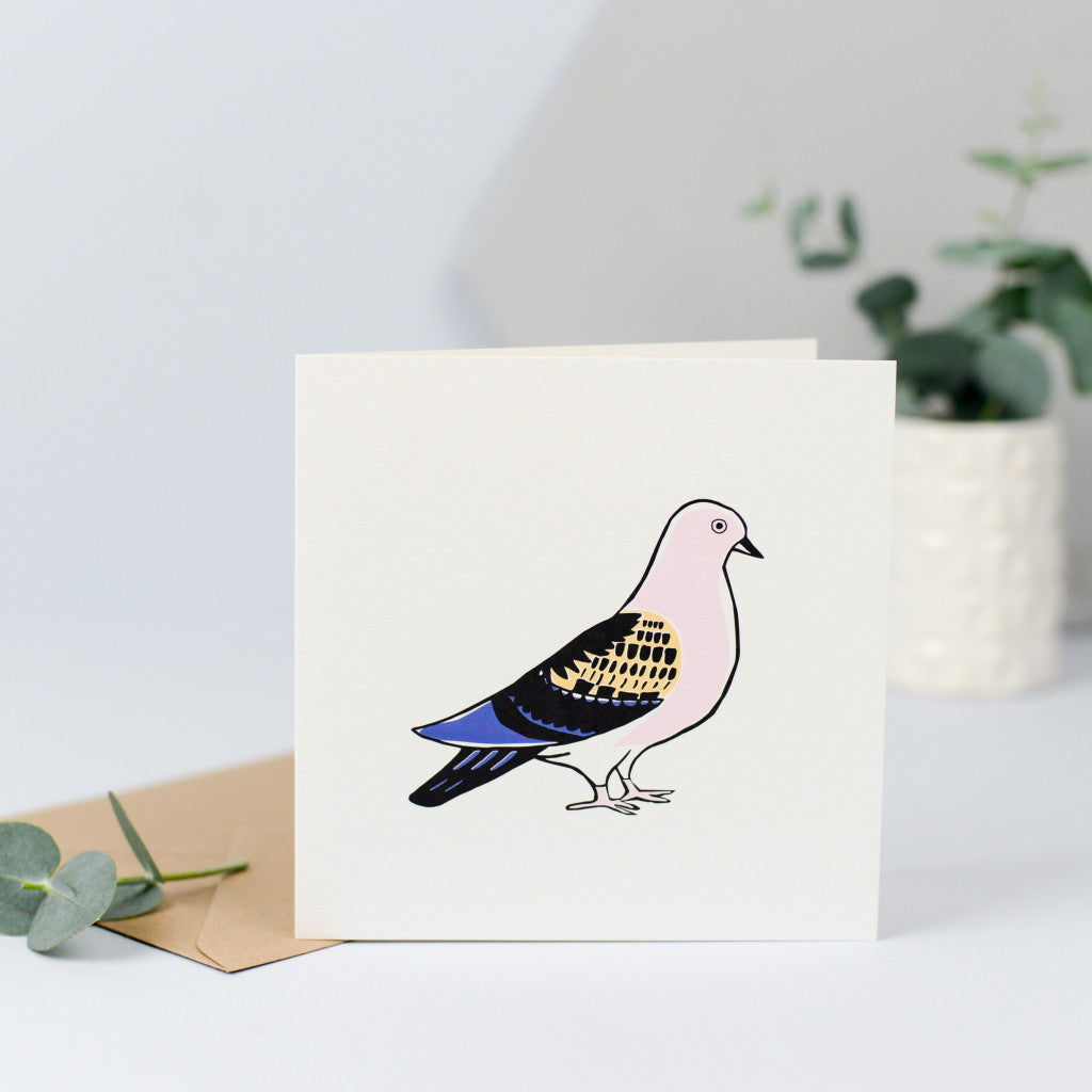 A simple illustration of a pigeon, perfect for sending on any occasion.