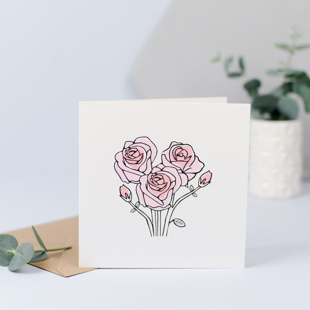A simple Roses card, perfect for any occasion.