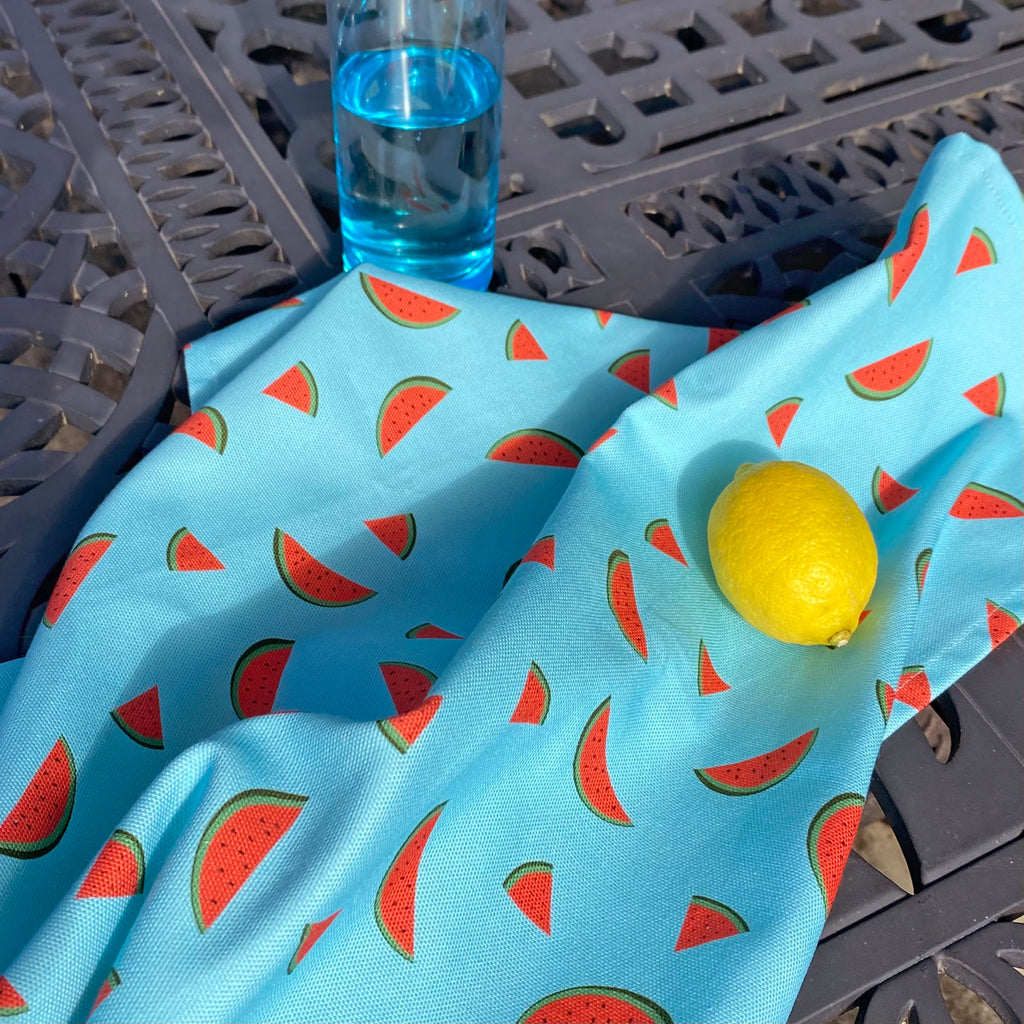 cotton tea towel watermelon design