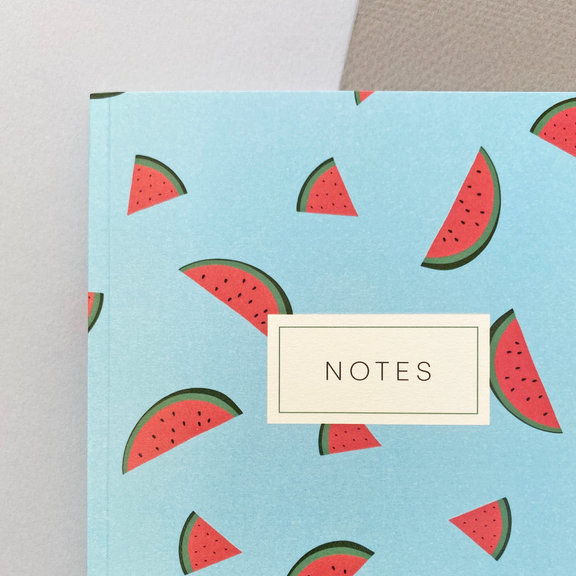 Watermelon notebook close up