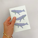 A6 Notebook - Whale Design