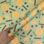 Oranges & Cinnamon Christmas Wrapping Paper